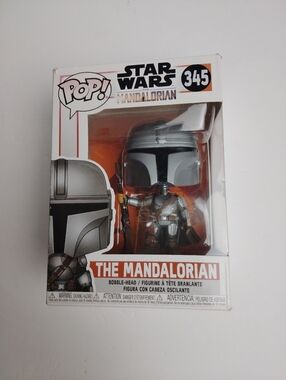The Mandalorian - Mandalorian Funko Pop Bobblehead #345 Vinyl Figure 